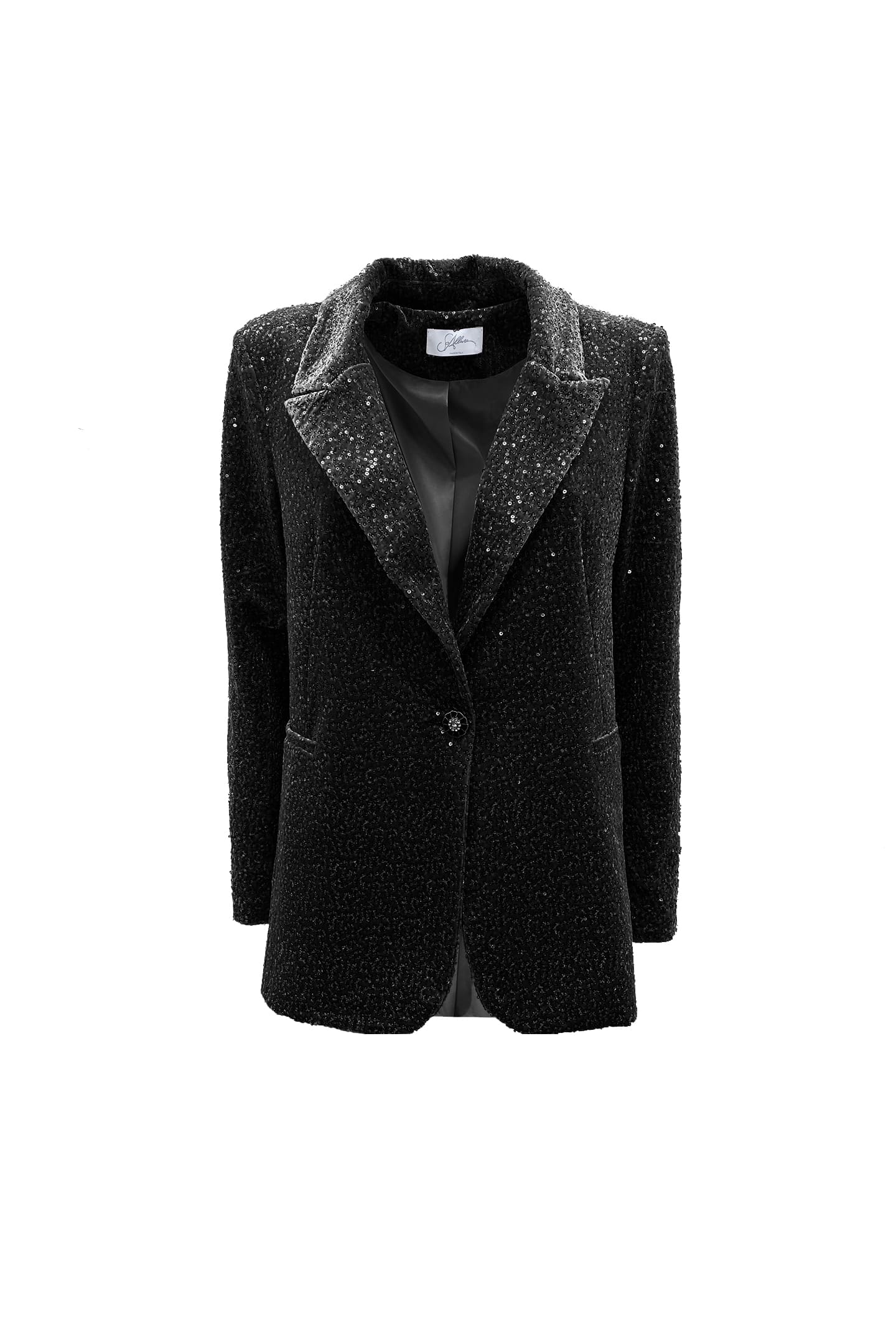 SINGLE-BREASTED PAILETTES JACKET - SoAllure