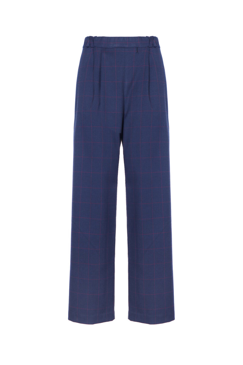 PANTALONE PALAZZO CHECK