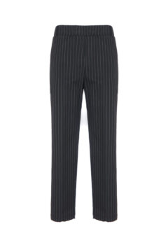 PINSTRIPED PANTS WITH ADJUSTABLE HEM