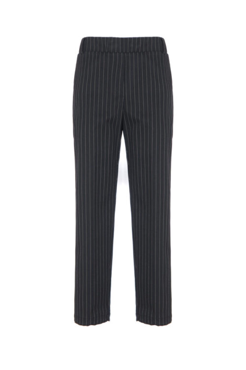 PINSTRIPED PANTS WITH ADJUSTABLE HEM