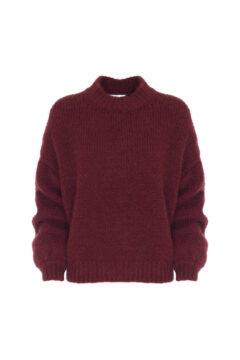 MOHAIR BLEND CREW-NECK PULLOVER