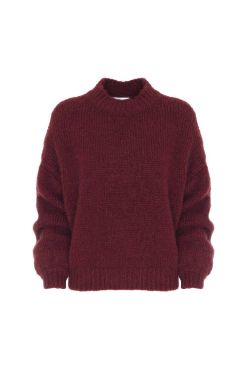 MOHAIR BLEND CREW-NECK PULLOVER