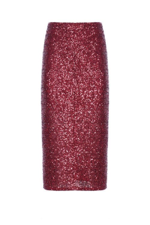 PAILLETTES MIDI TUBE SKIRT