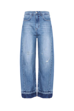 BAGGY JEANS FRAYED HEM