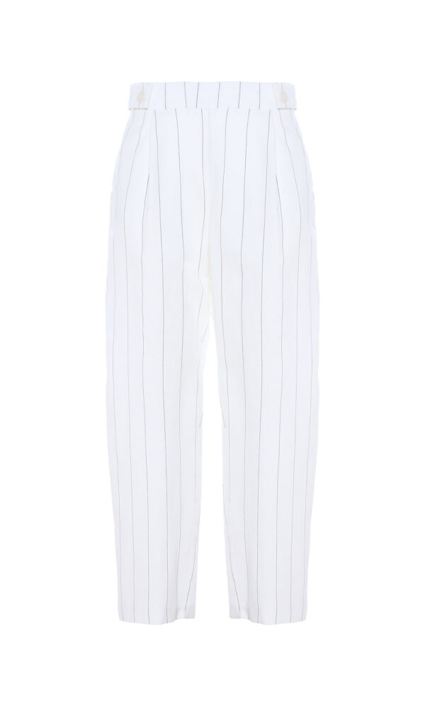 PENCES 7/8 PINSTRIPED TROUSERS