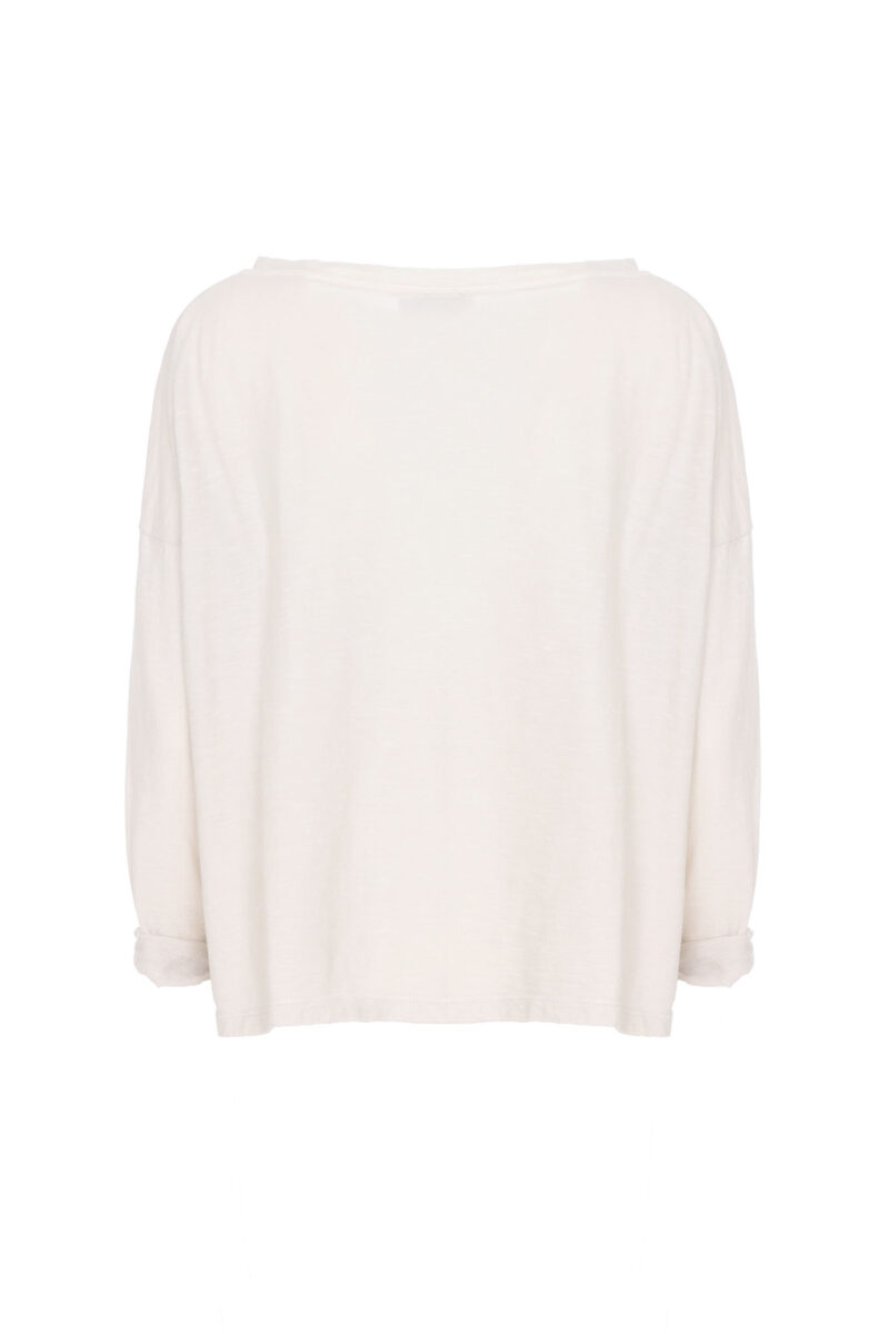 BOXY JERSEY COTTON BOAT NECKLINE