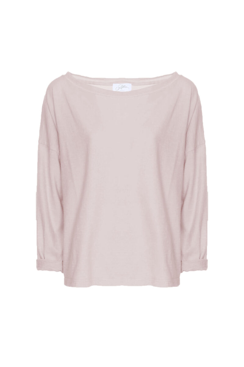 BOXY JERSEY COTTON BOAT NECKLINE