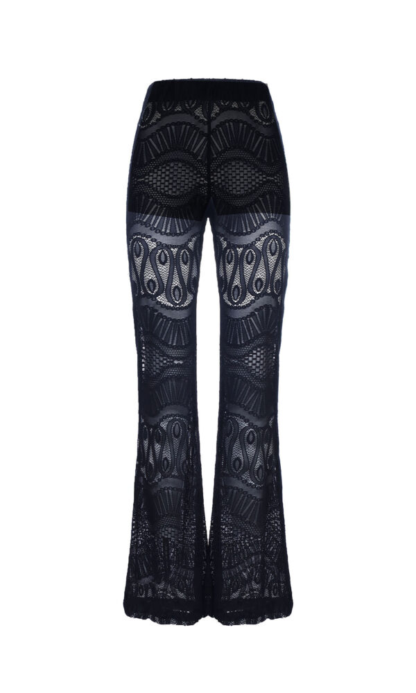 TRUMPET TROUSERS STRETCH LACE + COULOTTE