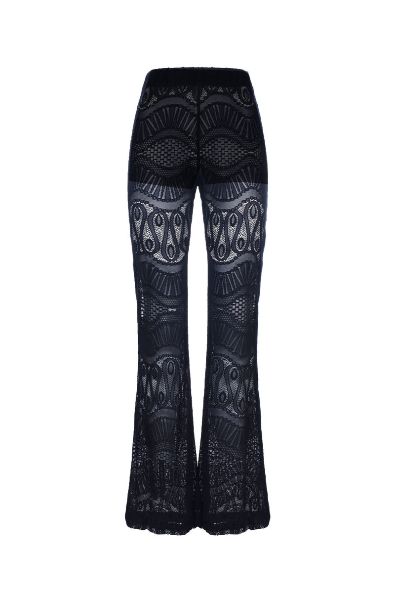 TRUMPET TROUSERS STRETCH LACE + COULOTTE