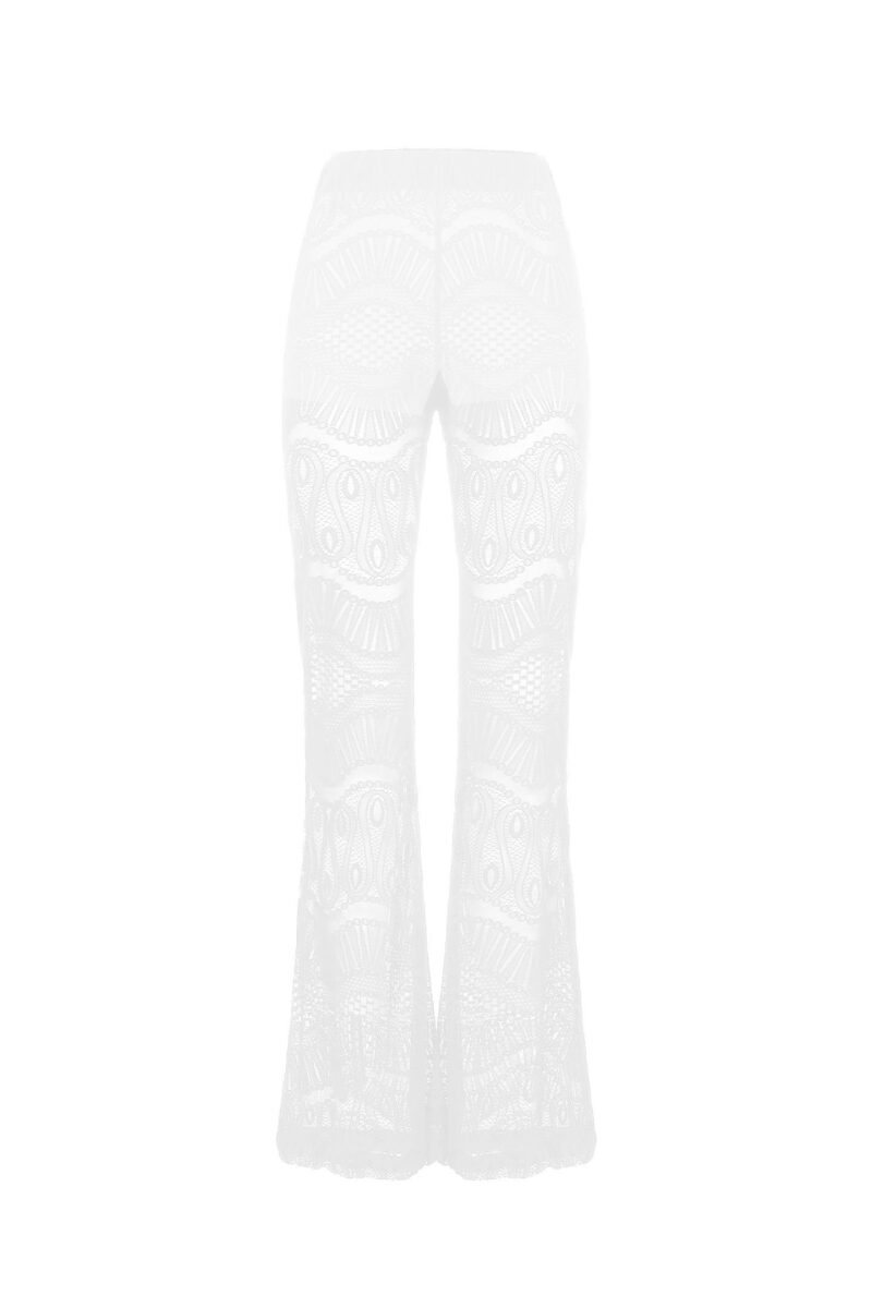 TRUMPET TROUSERS STRETCH LACE + COULOTTE