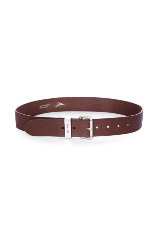 BELT WITH CLASSIC LEATHER BUCKLE